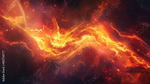 Magical fiery, abstract background