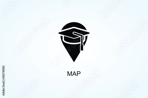 Map Vector  Or Logo Sign Symbol Illustration photo
