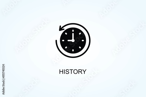 History Vector Or Logo Sign Symbol Illustration