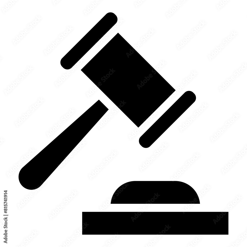 Law Glyph Icon Design Law Glyph Icon Design
