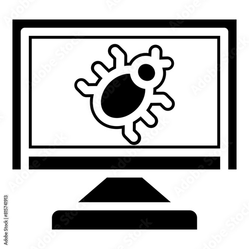 Malware Glyph Icon Design