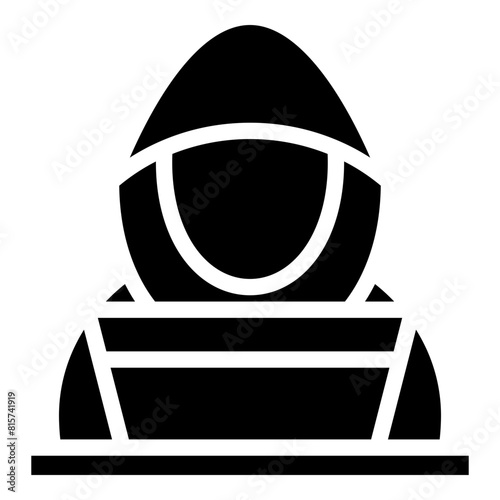 Hacker Glyph Icon Design