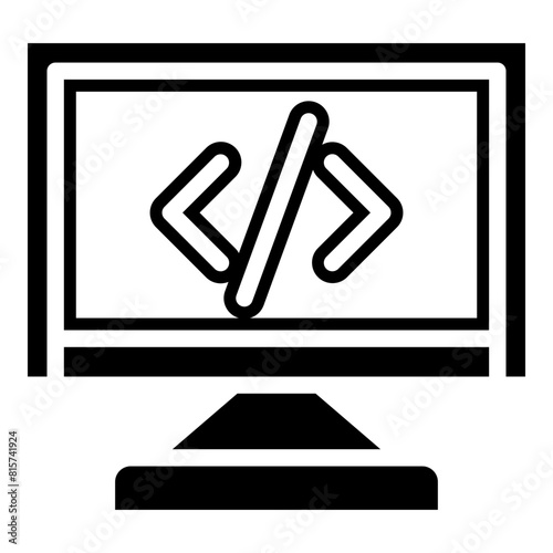 Programming Glyph Icon Design