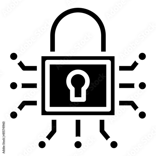 Encryption Glyph Icon Design