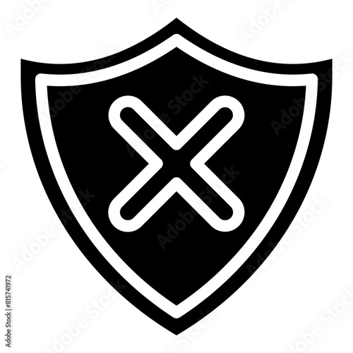 Unsecure Glyph Icon Design