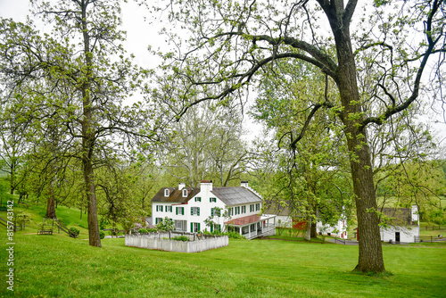 Iron plantation house, Hopewell Furnace National Historic Site , Berks County, Elverson, Pennsylvania. 