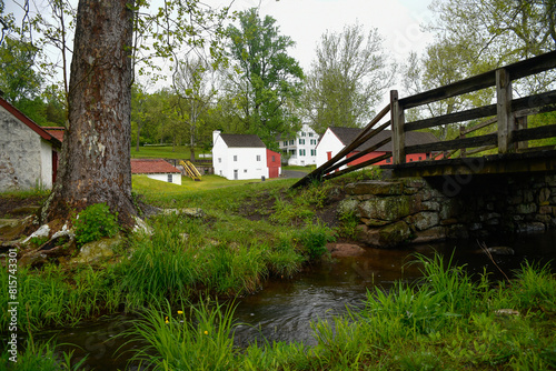 Country dwelling, rural iron plantation, Hopewell Furnace National Historic Site , Berks County, Elverson, Pennsylvania. 