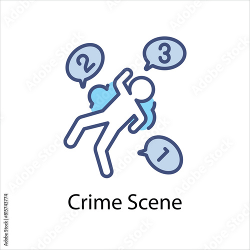 Crime Scene Vector icon