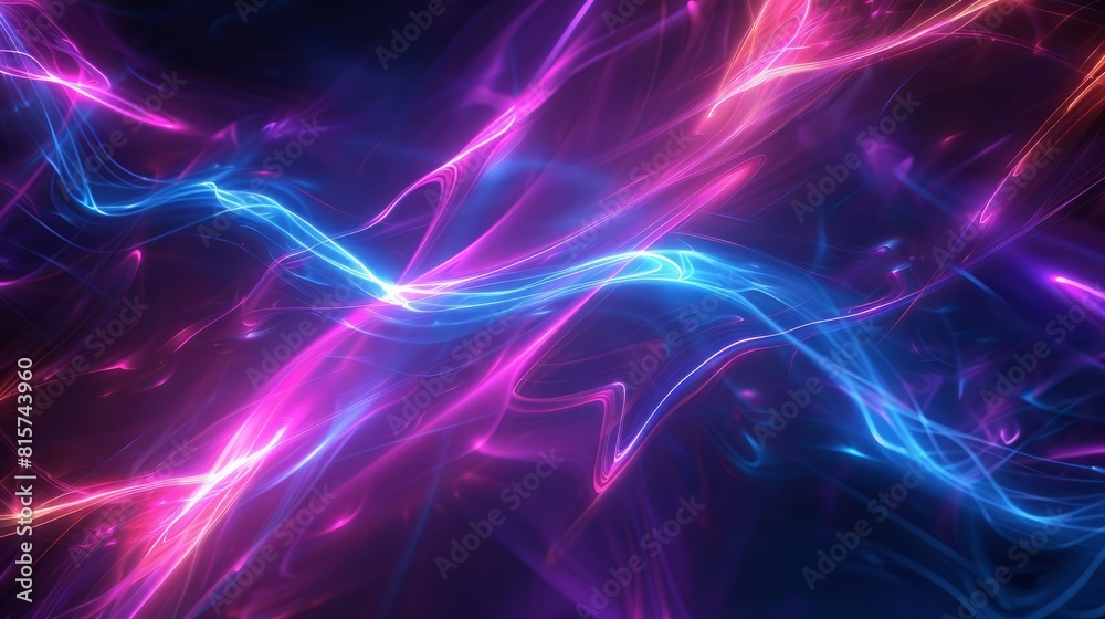 Abstract glowing Fantasy Lines Background, glowing lines