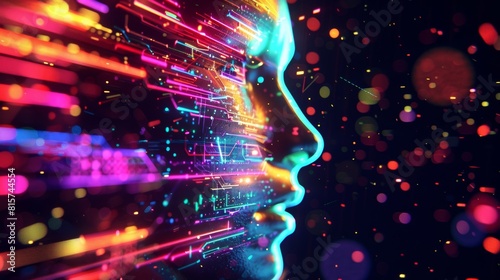 A futuristic holographic display of an LGBTQ+ timeline, featuring influential but lesser-known activists and their contributions, neon lights against a dark background,