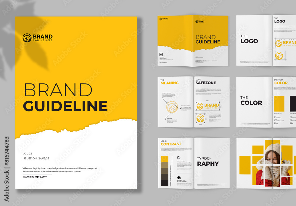 Creative Brand Guideline Template Stock Template | Adobe Stock