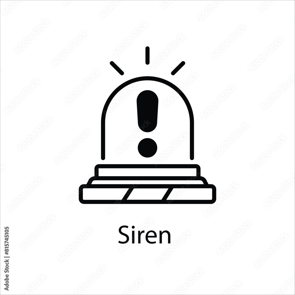 Siren Vector icon Siren Vector icon