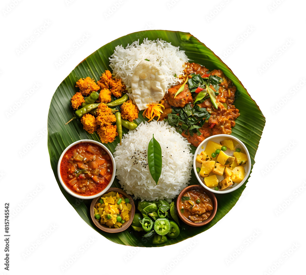 Happy Onam, an Indian festival, Kerala Onam - Sadya served on banana ...