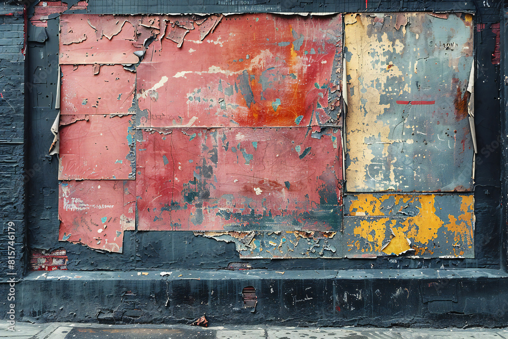 Naklejka premium Grunge Urban Street Posters Texture Background