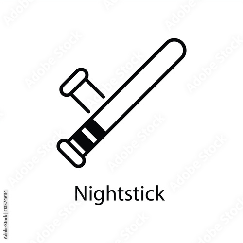 Nightstick Vector icon
