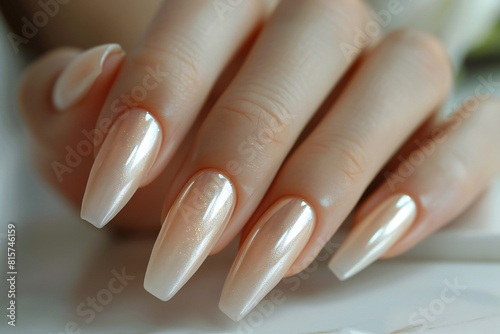 Elegant Woman Hands Manicure