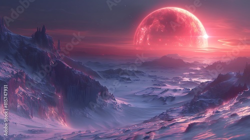 Experience the thrill of exploration with a mesmerizing view of distant planets and alien landscapes, their otherworldly beauty captured in stunning detail.