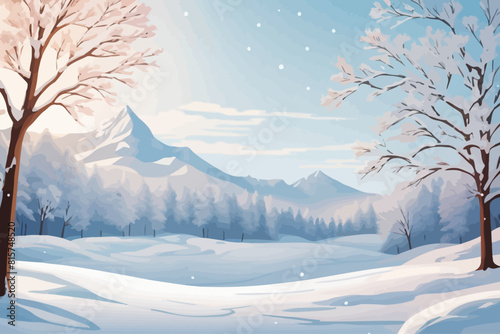 snown illustration background white background