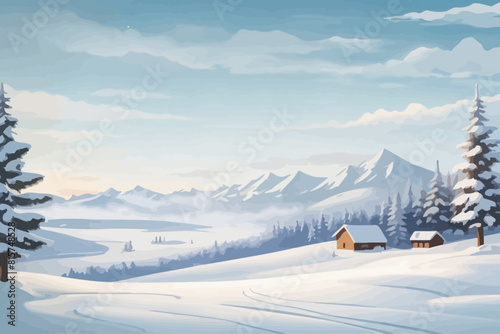 snown illustration background white background