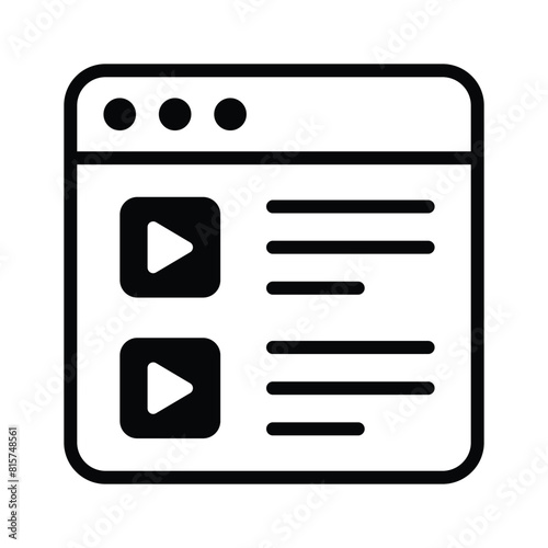 Get your hold on this visually perfect icon of video content
