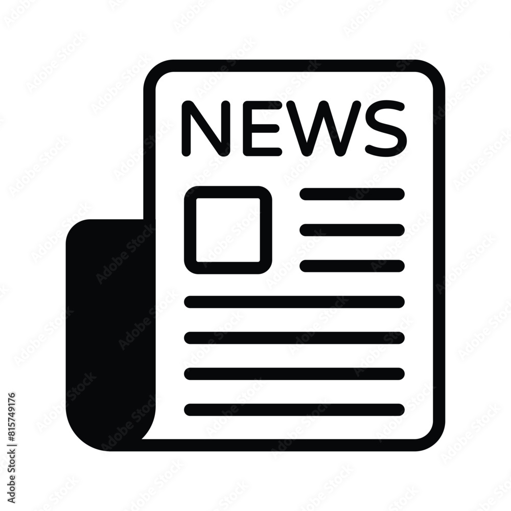 Trendy icon of newspaper in editable style, vector of press release concept Trendy icon of newspaper in editable style, vector of press release concept