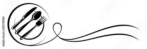 cutlery silhuette vector