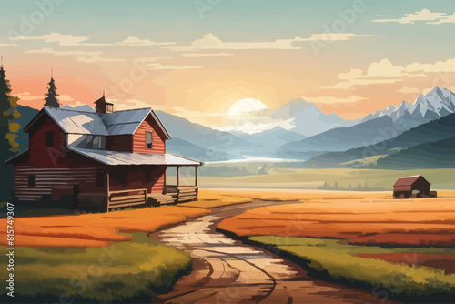 the most beatiful redneck illustration background