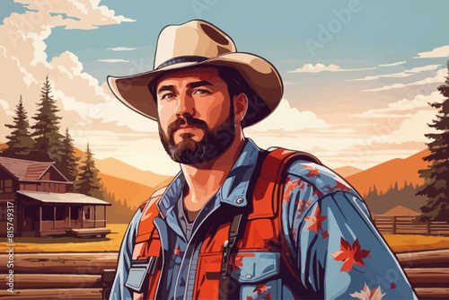 the most beatiful redneck illustration background