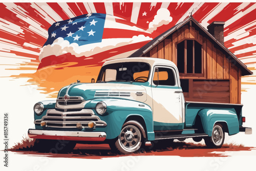 the most beatiful redneck illustration background