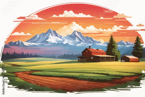 the most beatiful redneck illustration background