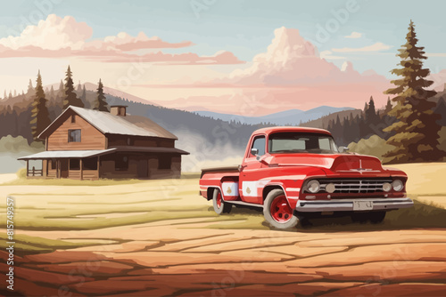 the most beatiful redneck illustration background