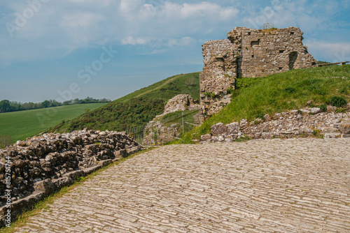 Corfe Castle, Dorset, England Uk