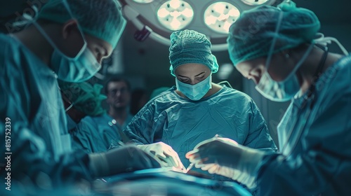 surgeons performing a delicate procedure in the operating room, utilizing advanced medical techniques for optimal patient outcomes