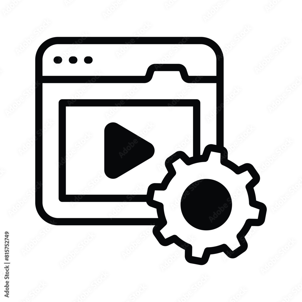 Have a look at creative icon of video management, ready to use vector Have a look at creative icon of video management, ready to use vector