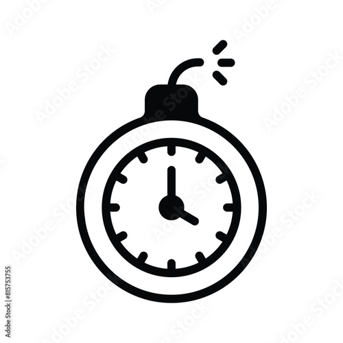 Deadline, timebomb, limited time offer icon design photo