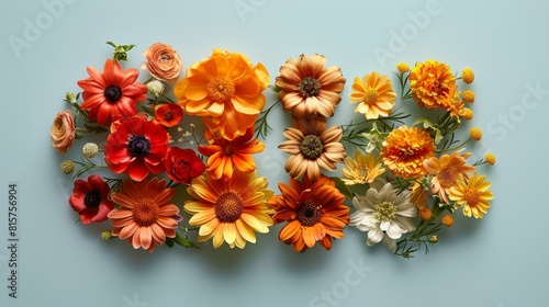 Printed on a transparent background, these plus and minus signs feature real natural flowers.