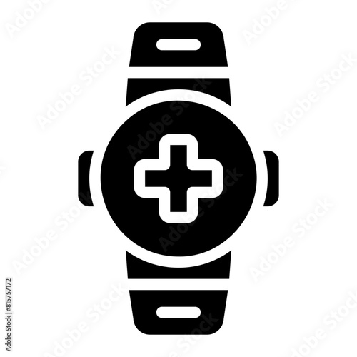 medical app glyph icon