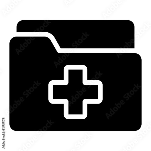 medical history glyph icon