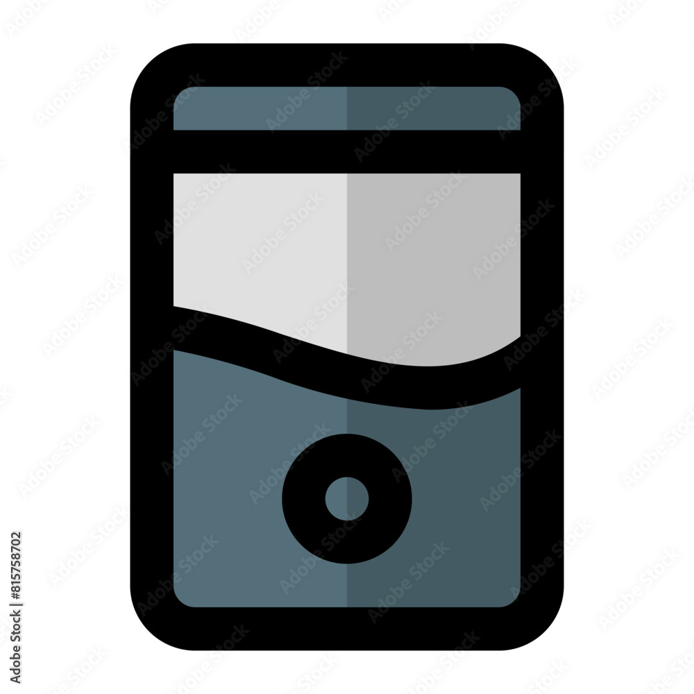 CPU Icon in Filled Line Style