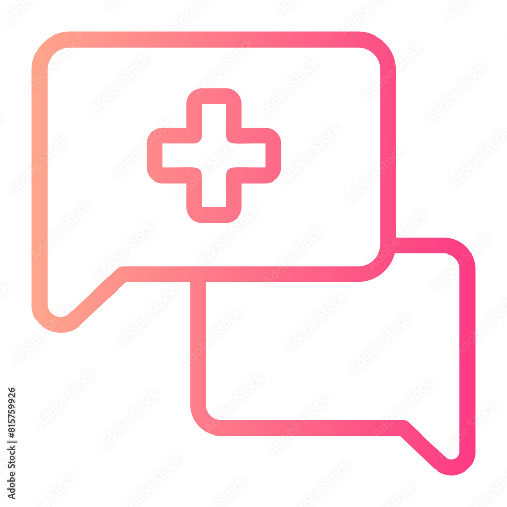 Fototapeta premium consultation gradient icon