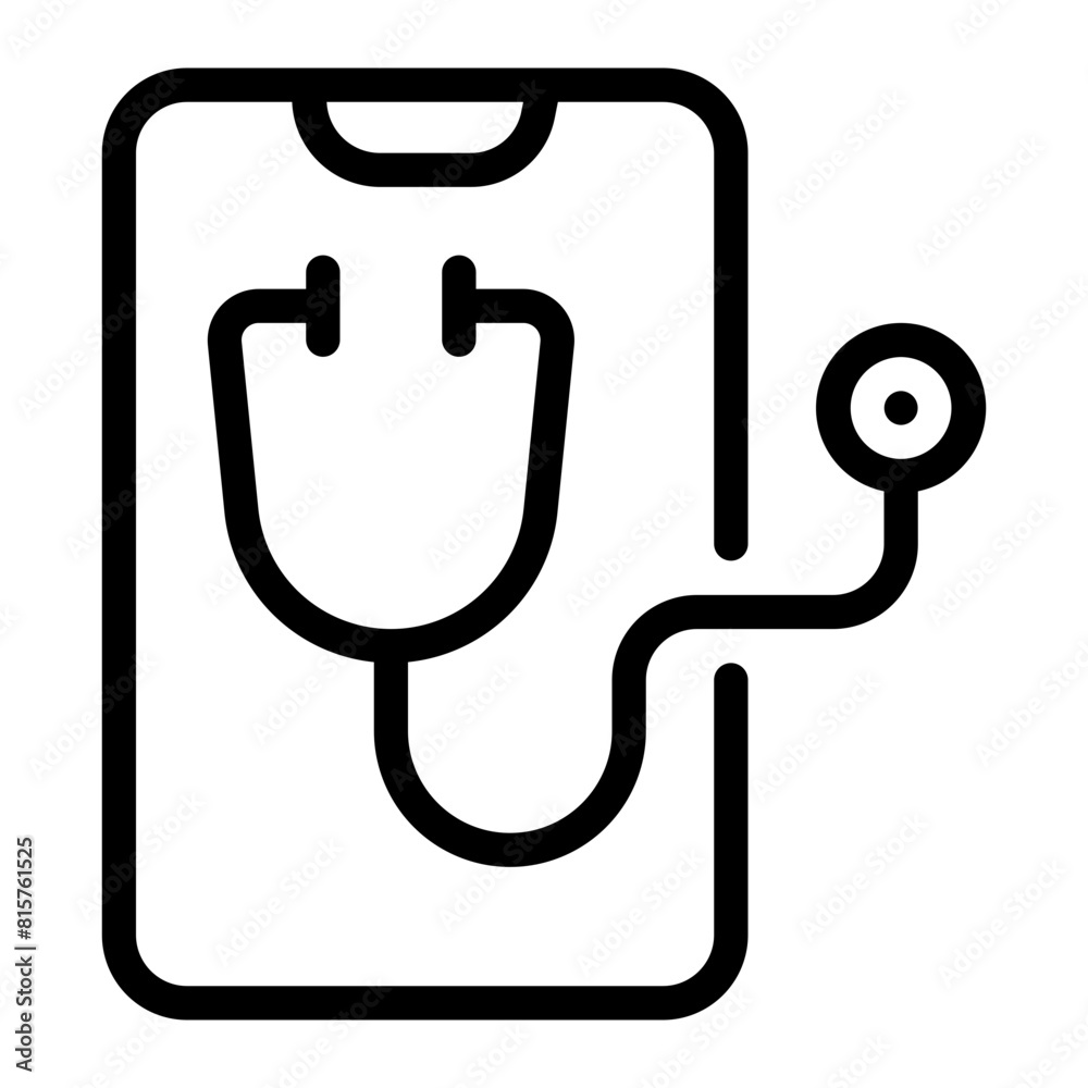 Telemedicine line icon Telemedicine line icon