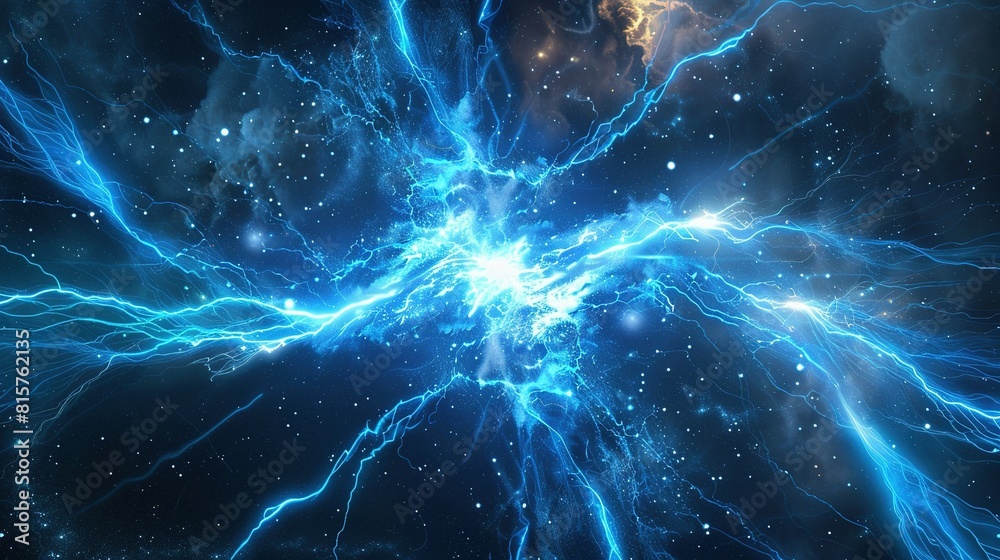 Plasma weapons test in space, blue energy bolts, target practice Plasma weapons test in space, blue energy bolts, target practice
