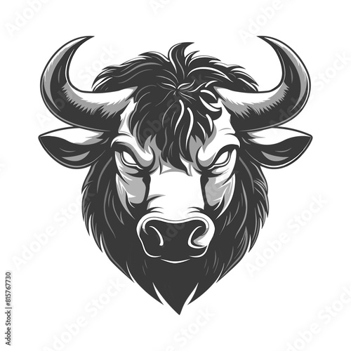 bull head 21bull head mascot esports logo character for sport and gaming logo concept