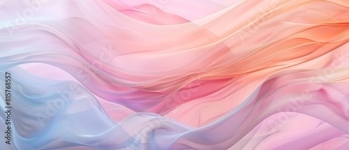 A flowing colorful abstract background of pink  blue  and orange.