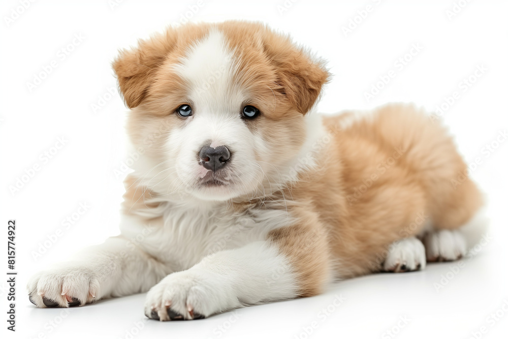 Fototapeta premium Golden retriever puppy isolated on white