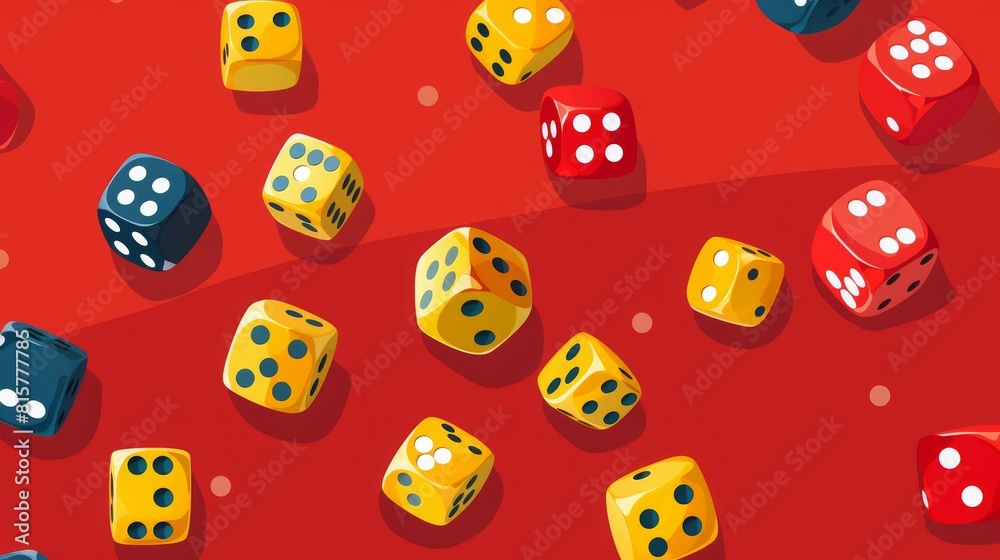 Small bets flat design top view risktaking theme cartoon drawing vivid Small bets flat design top view risktaking theme cartoon drawing vivid