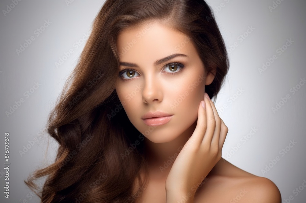 beautiful young brunette woman, beauty concept beautiful young brunette woman, beauty concept