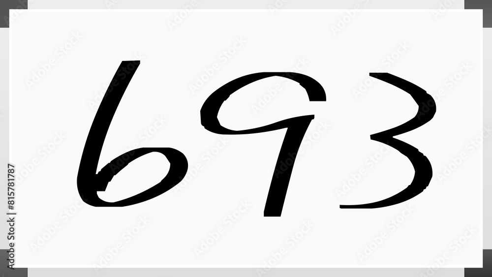 693年のホワイトボード風イラスト 693年のホワイトボード風イラスト