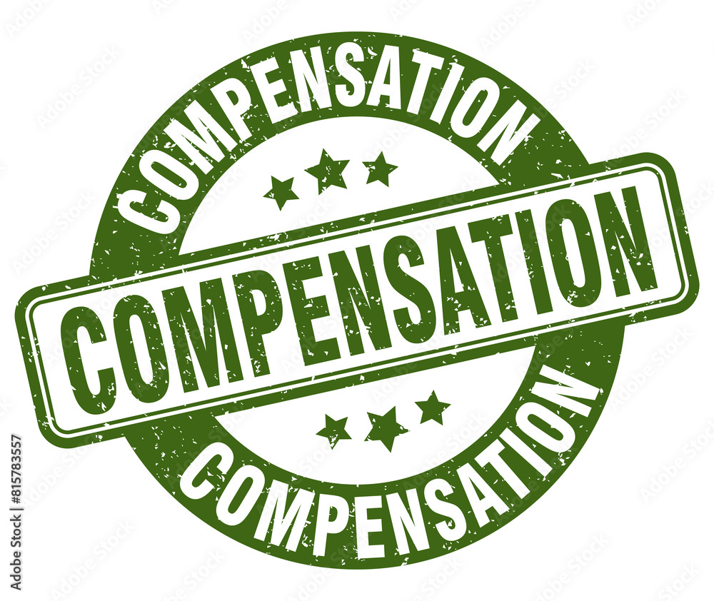 compensation stamp. compensation label. round grunge sign compensation stamp. compensation label. round grunge sign