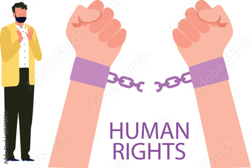 People have broken the shackles of human rights.